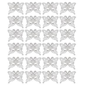 Color-Mea, Butterfly Half Masks (Pack of 24)