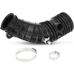 Air Intake Hose Cleaner Tube with Clamps for Honda Accord L4 2.4L 2003 2004 2005 2006 2007 (OEM# 696-739 17228-RAA-A00)