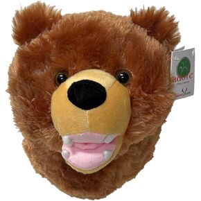Adore 12" Kodiak The Brown Grizzly Bear Plush Stuffed Animal Walltoy Wall Mount