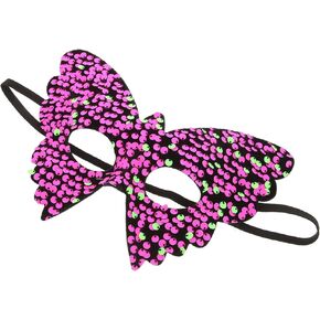 قناع تنكر الفراشات - eyemask البندقية مع الترتر للكرنفال ، الهالوين ، تأثيري وأزياء الحفلات