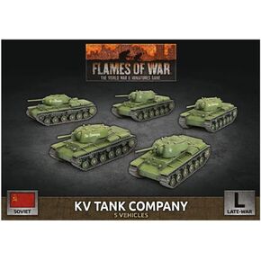 Flames of War Varic War: Soviet KV-8 Tank Company (SBX73)