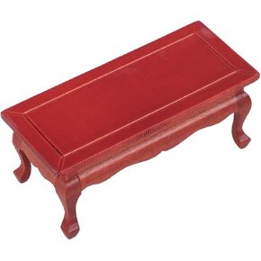 Vaguelly 1Pc Models Mini Desk for Dolly House Birch Doll House Desk Vintage Manual Wooden Miniature Small Table Wooden Table red Mini Solid Wood Coffee Table Furniture Toy Room