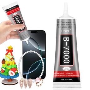 B-7000 Ghinestons Glue for Hrafts ، Glue of Diamond Jewelry ، B7000 High Lingicosity Glues for Propear Screen Jewelry Metal Nail Art Glass (110ml/ 3.7fl.oz)