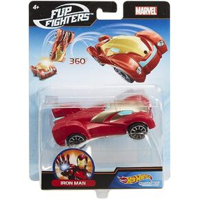 Hot Wheels Battle in Mid-Air with Hot Wheels and Marvel Flip Fighters Assortment