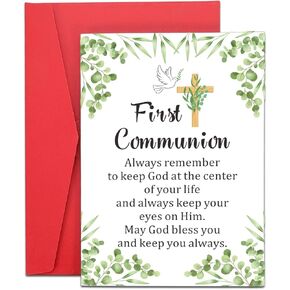 Fleure Esme Easter Basket Stuffers First Communion Gifts for Girls Boys Kids 2025 First Holy Communin Gifts for Teen Girl Boy 1st Communion Gift for Christian Card Religious Baptism Catholic Confirmation Gift