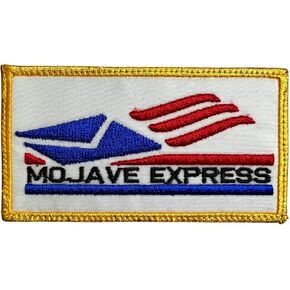 Fallout New Vegas Mojave Express Patch الخلفية البيضاء - مضحك معنويات التكتيكية المطرزة خطاف الربط