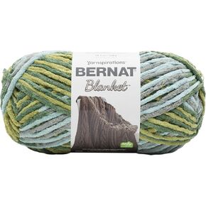 Bernat Blanket Forrest Pack of 10.5oz/300g-Polyester-6 Super Bulky-220 Yards-Knitting/Crochet Yarn, Forest Sage 2