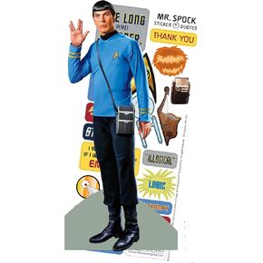 Star Trek Spock قابلة للاقتباس - بطاقة المعايدة وورقة الملصقات - مغلف متضمن