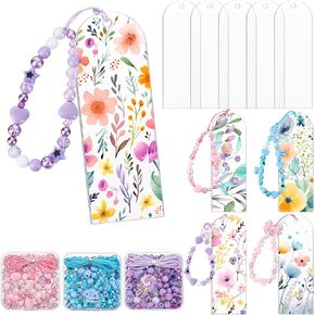 160 PCS Acrylic Lockly Blanks Clear Acrylic Beadable مع 3 Color Bead و 10 PCS Lungmarks Craft DIY Make Jewelry Pendant Pendant For DIY Book Lover