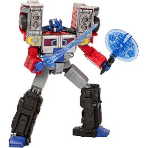 Transformers Legacy United Leader Class G2 Universe Laser Optimus Prime ، رقم إجراء تحويل 7.5 بوصة ، 8+
