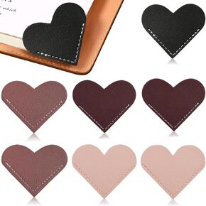 8pack Leather Heart Longmark ، علامات الكتب لقراءة نساء المعلمين المعلمين على عشاق العشاق هدايا يوم الأم ،