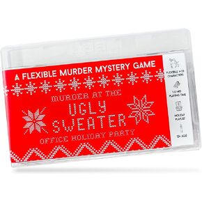 Murder at The Office Ugly Sweater Party | Holiday Murder Mystery Game | Office Party Game | Flexible 4-20+ Players | New Print-Friendly Downloadable Files