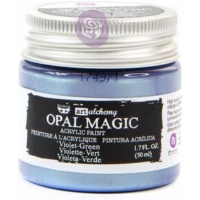 Prima Marketing Inc. Finnabair Art Alchemy-Opal Magic Acrylic Paint-Violet-Green