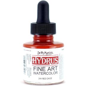 Dr. Ph. Martin's Hydrus Fine Art (31H) Watercolor Bottle, 1.0 oz, Red Oxide