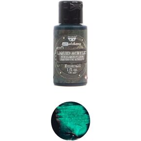 Prima Marketing Finnabair Art Alchemy Liquid Acrylic Paint 1 Fluid Ounce-Memerald