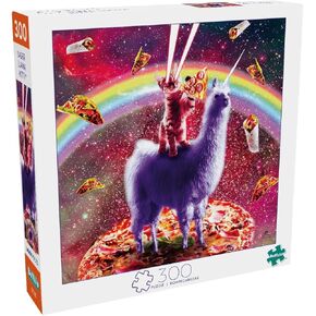 Buffalo Games - James Booker - Laser Llama Kitty - 300 Piece Jigsaw Puzzle for Adults -Challenging Puzzle Perfect for Game Nights - Finished Size is 21.25 x 15.00