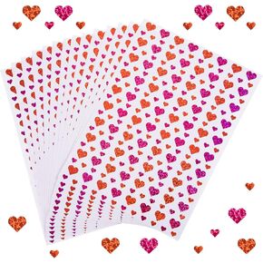 4000 pcs بريق قلب ملصق قلب عيد الحب ملصق على شكل قلب ، ملصقات القلب ، ملصقات ، ملصقات مزخرفة ، ملصق مزخرف ذاتي ،