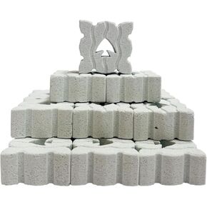SHIGATSU 18 Pack Aquarium Ceramic Filter Blocks for Marine and Freshwater Pond Fish Tank, Aquarium Filter Media, Aquarium Decoration