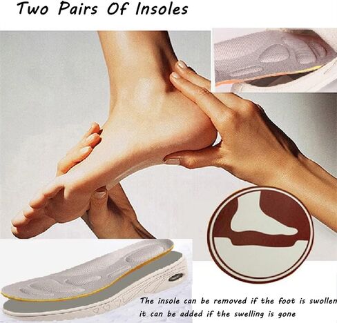 ZGDG Diabetic Shoes, Wide Width Adjustable Swollen Feet Walking Shoes for Women Edema Bunions Arthritis Plantar Fasciitis Hammertoe, Outdoor Indoor Non-Slip Sneakers in Kuwait