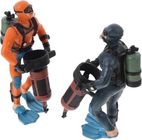 Hanabass 2 PCS مصغرة رائعتين محاكاة الغوص نماذج النماذج التماثيل تماثيل زينة خزان الأسماك راتنجات أسماك الزخار in Kuwait