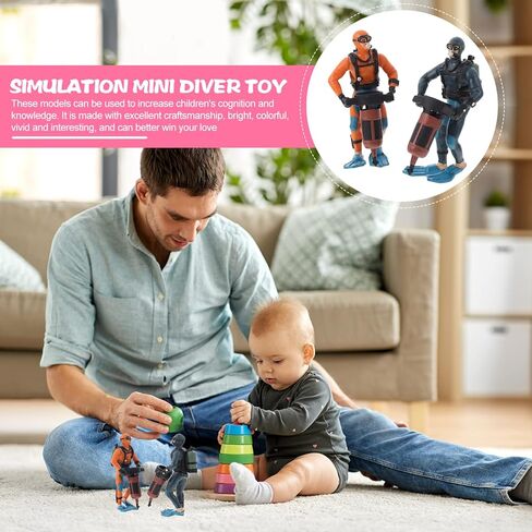 Hanabass 2 PCS مصغرة رائعتين محاكاة الغوص نماذج النماذج التماثيل تماثيل زينة خزان الأسماك راتنجات أسماك الزخار in Kuwait