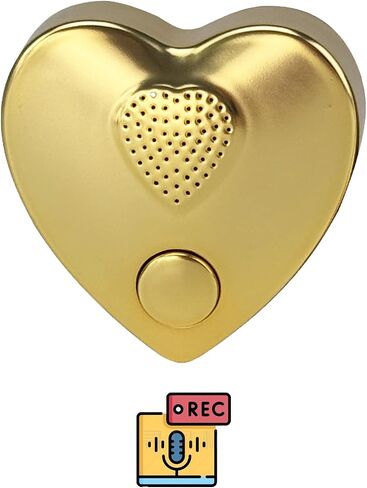16min Voice Recorder, USB Downloadable Sound Recorder Chips Module for Stuffed Animals, Mother's Day Valentine's Day Christmas Plush Toy,Manual DIY Creative Sound Presents for Boys, Girls (Gold) in Kuwait
