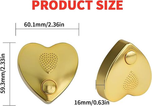 16min Voice Recorder, USB Downloadable Sound Recorder Chips Module for Stuffed Animals, Mother's Day Valentine's Day Christmas Plush Toy,Manual DIY Creative Sound Presents for Boys, Girls (Gold) in Kuwait