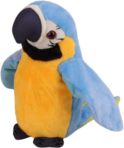 Clobeau Talking Parrot Toy Macaw Parrot Plush Stuffed Toys Animal Plush Toy Repeat What You Say Stuffed Parrot Pet Toy Plush Buddy Parrot Bird Doll Big Bird Stuffed Plush Animal Stuffed Parrot in Saudi Arabia