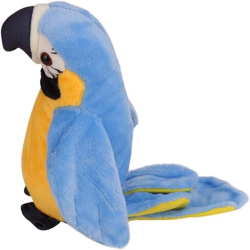 Clobeau Talking Parrot Toy Macaw Parrot Plush Stuffed Toys Animal Plush Toy Repeat What You Say Stuffed Parrot Pet Toy Plush Buddy Parrot Bird Doll Big Bird Stuffed Plush Animal Stuffed Parrot in Saudi Arabia