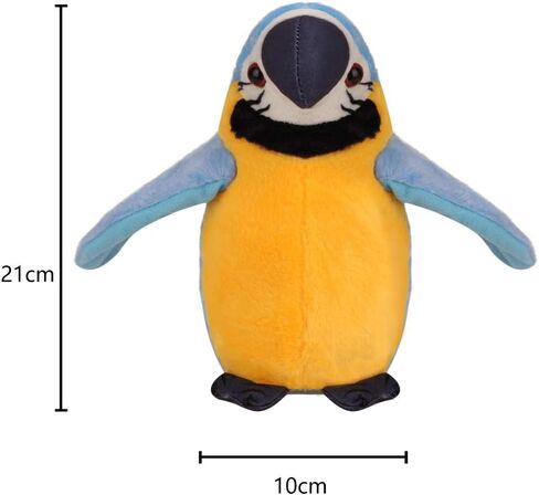 Clobeau Talking Parrot Toy Macaw Parrot Plush Stuffed Toys Animal Plush Toy Repeat What You Say Stuffed Parrot Pet Toy Plush Buddy Parrot Bird Doll Big Bird Stuffed Plush Animal Stuffed Parrot in Saudi Arabia