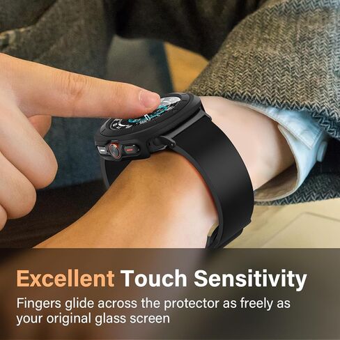 Amizee 2 Pack Screen Protector Case Compatible with Samsung Galaxy Watch 5/Galaxy Watch 4 Case 40mm, with Built-in Screen Protector Hard PC Ultra Thin Anti-Scratch Protective Cover (Rose Gold/Clear) in Kuwait