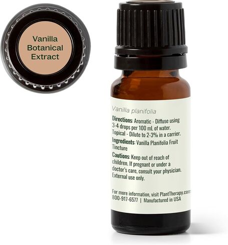 Plant Therapy Vanilla Extract 10 mL (1/3 oz) 100% Pure, Undiluted, Therapeutic Grade in Saudi Arabia
