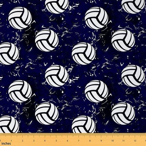 Feelyou Volleyball Fabric من الفناء ، نسيج تنجيد رياضة Rugby ، نسيج في الهواء الطلق ، لعبة الكرة الطائرة الرياضية النسيج الأزرق الأبيض للكراسي ، 1 ياردة ، in Saudi Arabia