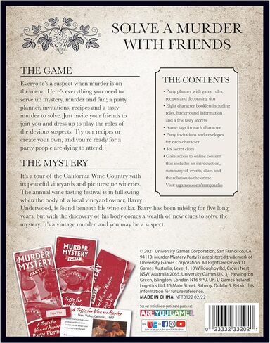 University Games Murder Mystery Party | Murder on Misty Island, 8 Adult Players, 8 Years and Up, in Kuwait