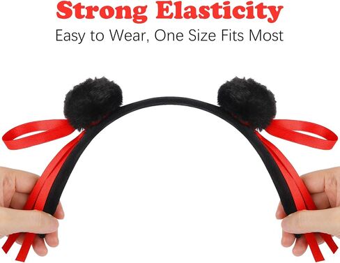 EVERMARKET Twin Bun Headband for Chinese Cartoon Costume,Buns Headband for Halloween Christmas Theme Party Supplies in Saudi Arabia