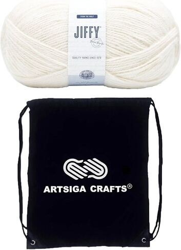 Lion Brand Jiffy Coastal 451-109AD (1-Skein - Same Dye Lot) Chunky Bulky #5 Acrylic Yarn for Crocheting and Knitting with Project Bag in Saudi Arabia
