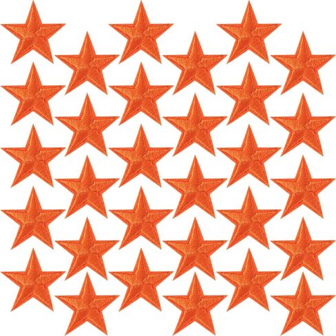 30 PCS Blue Star Iron on Patches ، Sew Sew Sewed On Star Patches ، بقع زين مطرزة للملابس ، الحقائب ، القبعات ، الجينز in Saudi Arabia