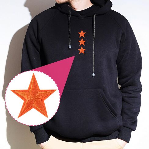 30 PCS Blue Star Iron on Patches ، Sew Sew Sewed On Star Patches ، بقع زين مطرزة للملابس ، الحقائب ، القبعات ، الجينز in Saudi Arabia