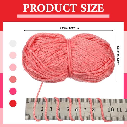 Timgle 6 Rolls Glow in The Dark Luminous Crochet Yarn for Halloween, DIY Knitting, Art Craft Sewing Thread, Party Supplies - 54.7 yd Per Roll (Green Series) in Saudi Arabia