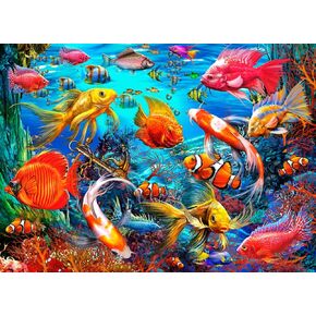 Vermont Christmas Company Tropical Fish Jigsaw Puzzle 1000 قطعة