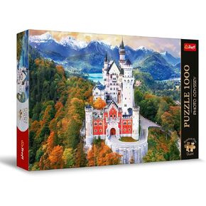Trefl Neuschwanstein Castle ، ألمانيا 1000 Jigsaw Puzzle Premium Plus Photo Odyssey 27 "x19" سلسلة فوتوغرافية فريدة من نوعها ، مطابقة مثالية للعناصر ، للبالغين والأطفال من 12 عامًا