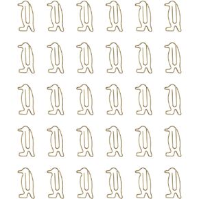 Sowaka 30 PCS Penguin Longmarks Metal 3.2 × 1.6 سم اللوازم الصغيرة اللطيفة للطلاب للطلاب منظمة دفتر دفتر دفتر دفرا