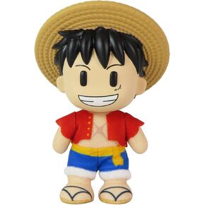 Great Eastern Entertainment قطعة واحدة - Monkey D. Luffy TimeKip PVC Head Movable Ver Plush 4.5 "H