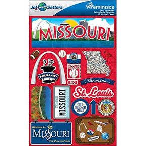 Reminisce Jet Setters 2 3-Dimensional Sticker, Missouri