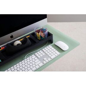Mind Reader Office Mousepad, Protector, Non Slip Mat, Desk Blotter, Gaming Mouse Pad, Large, Green