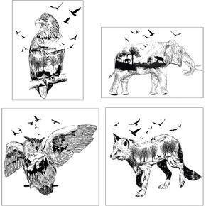 Realistic Animals Eagle Owl Clear Stamps for DIY Scrapbooking Decorative Card Making Photo Album Crafts Silicone Stamp Fun Decoration Supplies