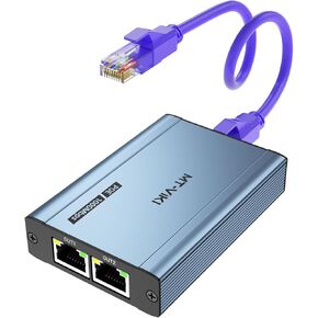 MT-VIKI Ethernet Splitter 1 to 2 High Speed 1000Mbps, Gigabit Dual RJ45 Splitter for Cat5/5e/6/7/8 Cable[2 Devices Simultaneously Networking]