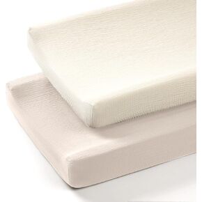 Termichy Muslin Changing Pad Covers: Baby Diaper Changing Table Covers - Changing Pad sheets for Boys Girls in Kuwait