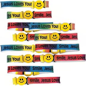 Fun Express Smile Jesus Loves You Bracelets