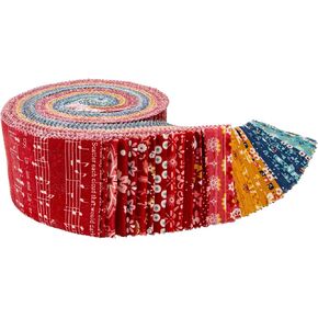 Lori Holt Americana Rolie Polie 40 2.5 بوصة Strips Jelly Roll Riley Blake Designs RP-16080-40